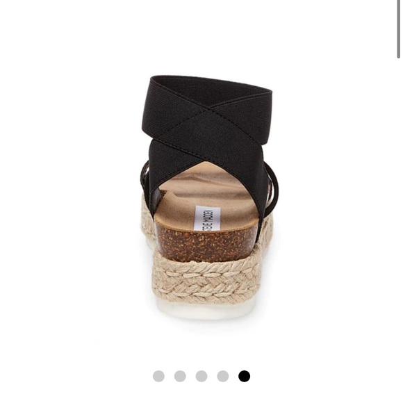 Steve Madden Kimmie Black Espilladres Sandals - Picture 3 of 3